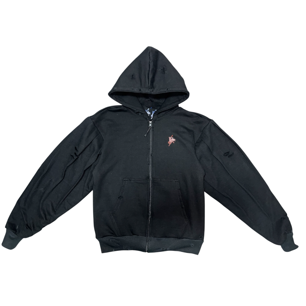 Sudadera Plisada Negra