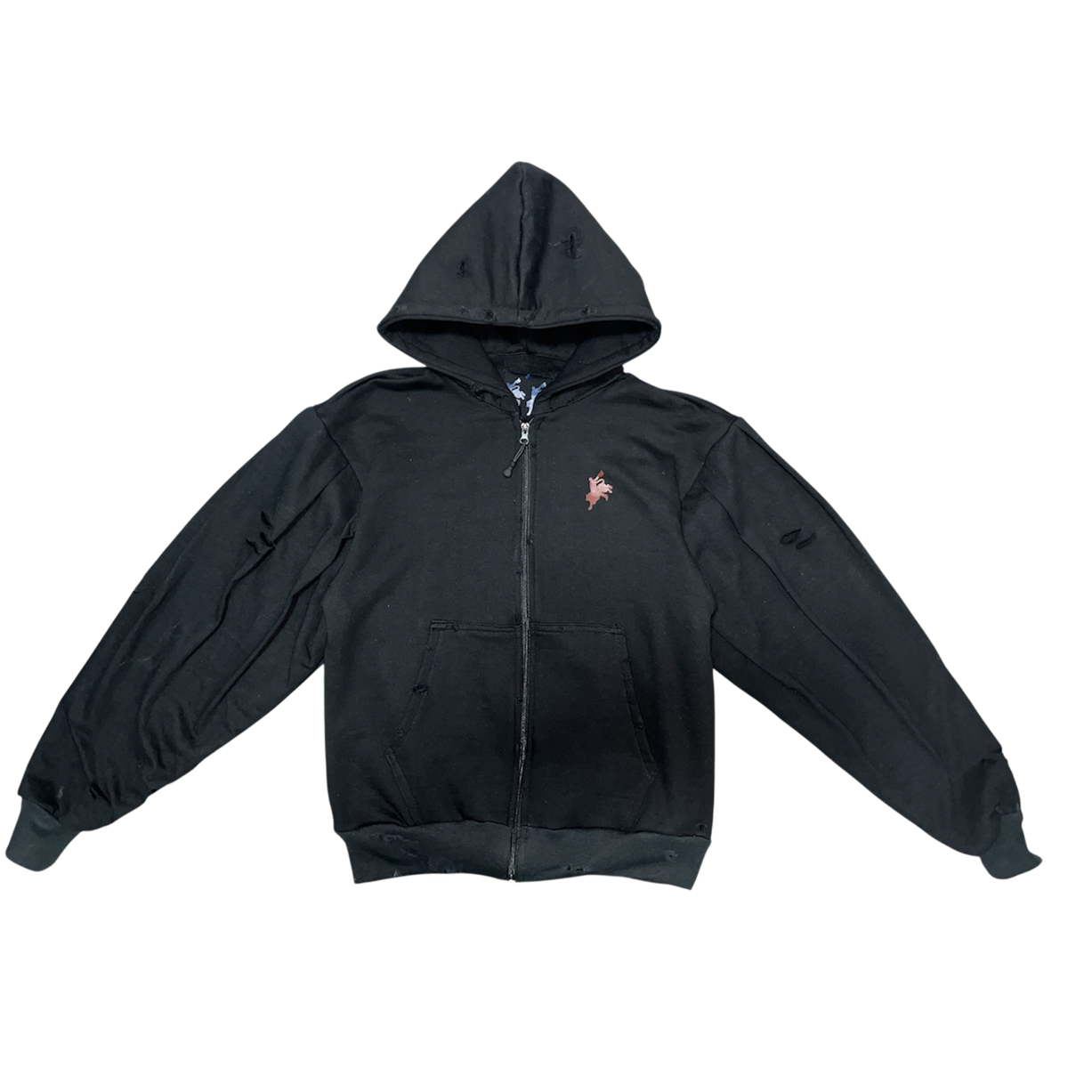 Sudadera Plisada Negra
