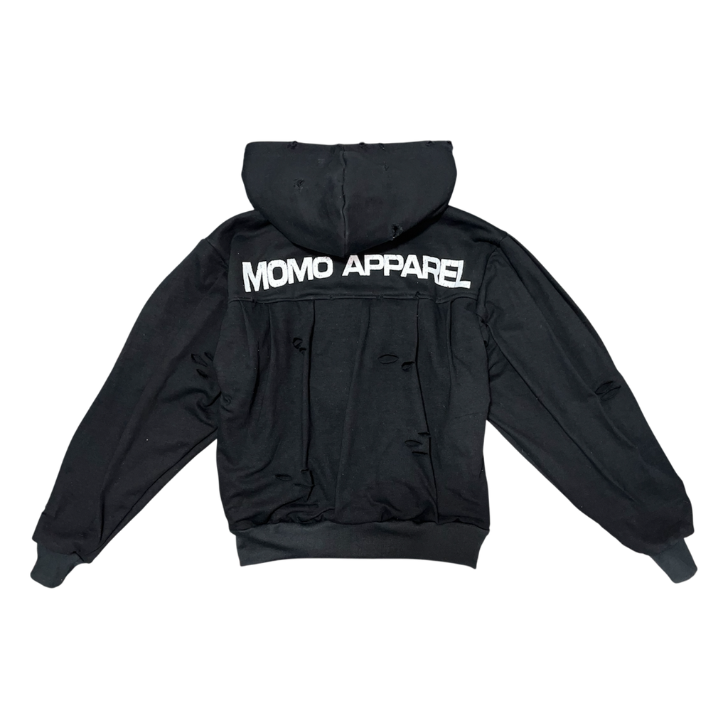 Sudadera Plisada Negra